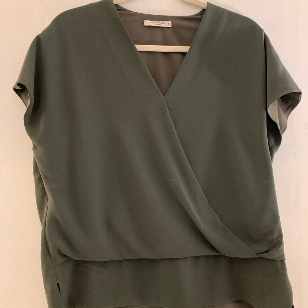 MM LaFleur Antonia Top, Fully Lined, XL, Terrific Green Color